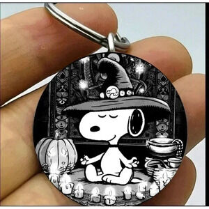Wizard Snoopy Mediation Relax  Hot Cute Art Keychain